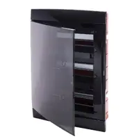 Tablou modular incastrat - PRE-ARRANGED FOR HOUSING TERMINAL BLOCKS - 330X493X28 - TONER BLACK - 36 + 3 (12x3) module