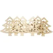 Accesorii creatie, lemn decupat, brad, set 6 buc, Colorarte, FS-M2