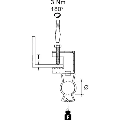 Clema cu surub cu clema pentru conducte FH65-GM3240