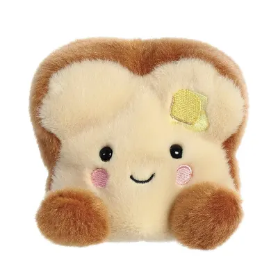 Jucarie de plus de tinut in palma Aurora Palm Pals - Tartina cu unt, 13 cm