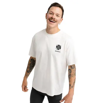 Bărbați relaxat se potrivesc mâneci scurte bikepacking T-shirt Exploring Sand