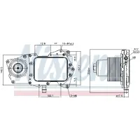 Radiator ulei, ulei motor NISSENS 90945