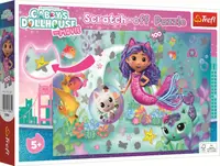 Puzzle scratch Trefl din 100 piese - Casa de păpuși a lui Gaby