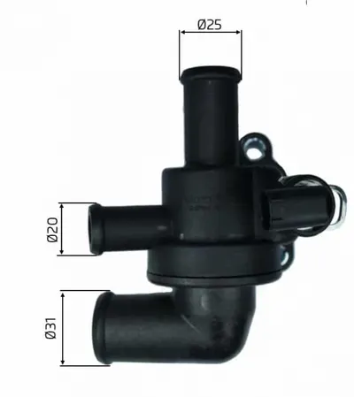 Termostat lichid racire (91 C, in carcasa) potrivit SMART CABRIO, CITY-COUPE, FORTWO 0.8D 11.99