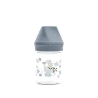 Biberon cu gat larg My Friend tetina moale din silicon 0 luni+ 125 ml Cameo Blue