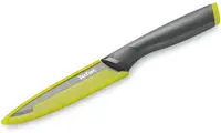 Cuțit pentru fructe și legume Tefal - K1220704, 12 cm, negru/verde