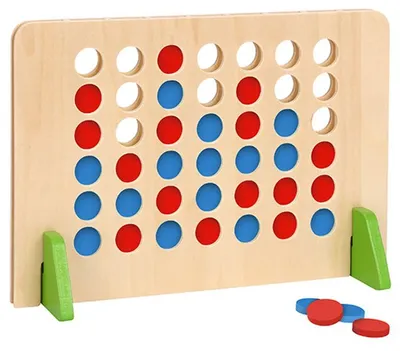Joc din lemn Tooky Toy - Patru in rand