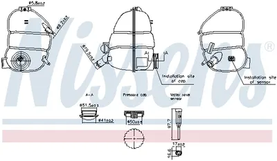 Vas expansiune racire (cu senzor nivel) potrivit OPEL VECTRA B 09.95-07.03