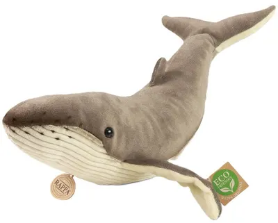 Jucărie de pluș Rappa Eco prietenii - Balena cu cocoașă, 40 cm