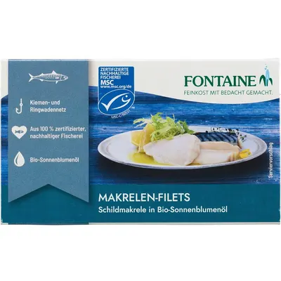 File de Macrou fara Piele si fara Oase in Ulei de Floarea-Soarelui 125g