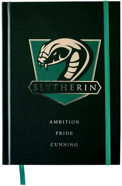 Caiet cu despărțitor de cărți CineReplicas Movies: Harry Potter - Slytherin, A5