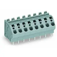 PCB terminal block; 4 mm²; Pin spacing 7.5 mm; 6-pole; CAGE CLAMP®; commoning option; 4,00 mm²; gray