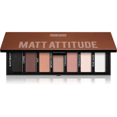 PUPA Milano Make-up Stories Compact Eyeshadow Palette paletă cu farduri de ochi culoare Matt Attitude 13.3 g