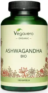 Ashwagandha Bio, 180 capsule, Vegavero