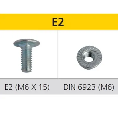 CELO Metric surub low neck head M6x15 + piulita DIN 6923 M6 zincat