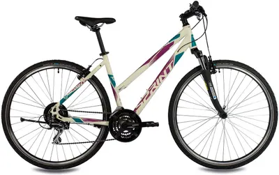 Bicicletă de damă cu viteze SPRINT - Sintero, 28'', 440 mm, alb