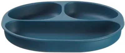 Farfurie din silicon cu ventuză Vital Baby - albastră
