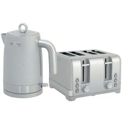 HOMCOM Set fierbător și prăjitor, fierbător rapid 1,7L 2200W cu termostat | Aosom Romania