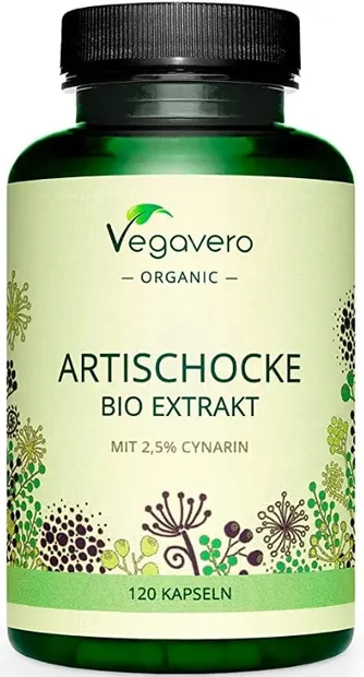 Artischocke Bio Extrakt, 120 capsule, Vegavero