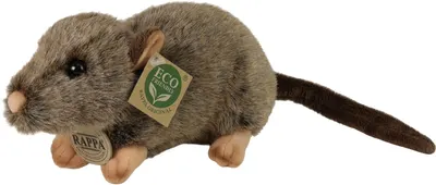 Jucărie de pluș Rappa Eco Friends - Mouse, în picioare, 20 cm