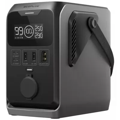 Baterie Externa EcoFlow Trail 300, 90000mAh, 300W, PD, 1 x Extensie Bricheta - 2 x USB-A - 2 x USB-C, Neagra EF-TRAIL300-N