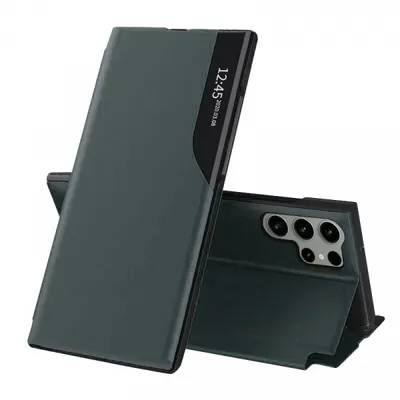 Husa pentru Samsung Galaxy S23 Ultra S918, Techsuit, eFold, Verde