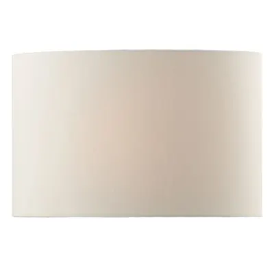 Abajur Donovan Cream Faux Silk Oval Shade 28cm