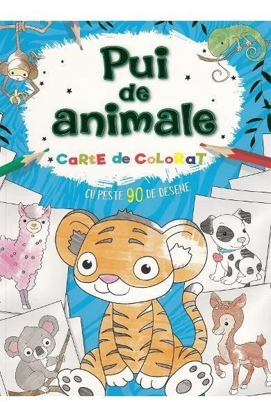 Pui de animale. Carte de colorat - Paperback - ***