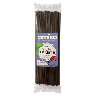 Spaghetti din hrisca bio 500g Amisa