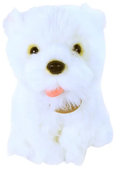 Jucărie de pluș Rappa Eco Friends - Câine West Highland White Terrier, 23 cm