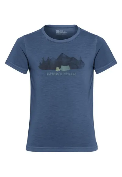 Tricou copii Hiking Graphic SS 2025-Bleumarin-140