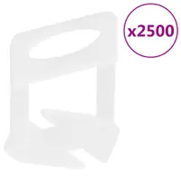 Gossi cleme de nivelare a placilor 2500 buc 1 mm