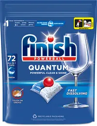 Capsule pentru mașină de spălat vase Finish - Quantum AIO, 72 buc