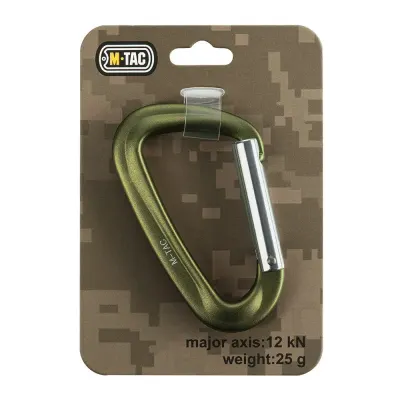 Carabiniera M-TAC Utility EDC 12 kN – Mini D - ARMY GREEN