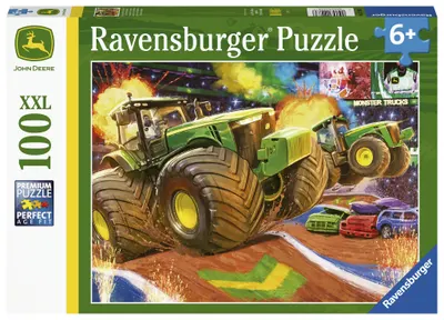 Puzzle 100 piese - John Deere - Roti mari