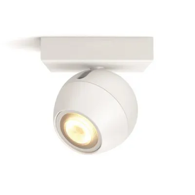 Spot LED Philips HUE aplicat Buckram Alb