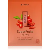 KORIKA SuperFruits Goji Berry - Anti-aging Sheet Mask Masca faciala cu efect de intinerire 25 g