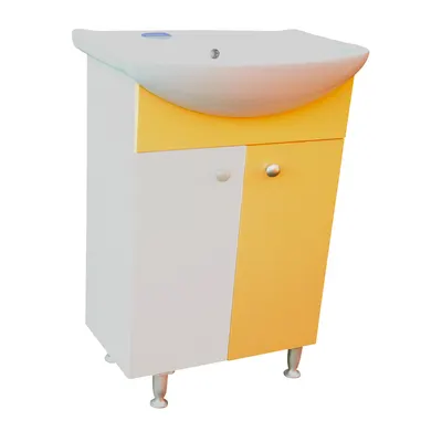 Masca chiuveta / lavoar baie Selena 70 cm alb-cream