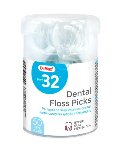 Pro32 Ata dentara cu scobitoare Floss Pick, 50 bucati