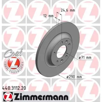 Disc frana ZIMMERMANN 440.3112.20