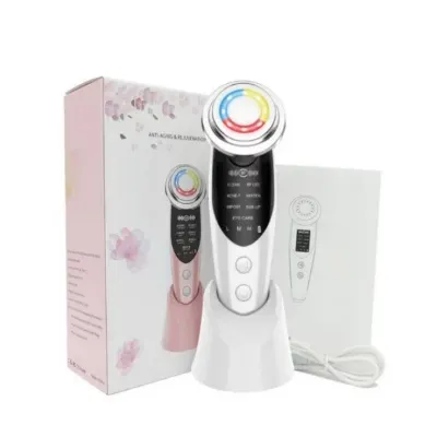 Aparat pentru intinerirea pielii | 7in1 | masaj facial, lifting, anti rid, lumina led, curatare pori, indepartare riduri si cearcane