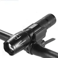 Lumină bicicletă super luminoasă, zoom retractabil, negru