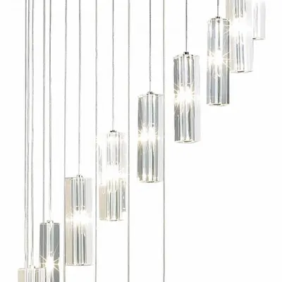 Lampa suspendata Galileo 20 Light Cluster Pendant Polished Chrome Crystal LED - 3M Drop