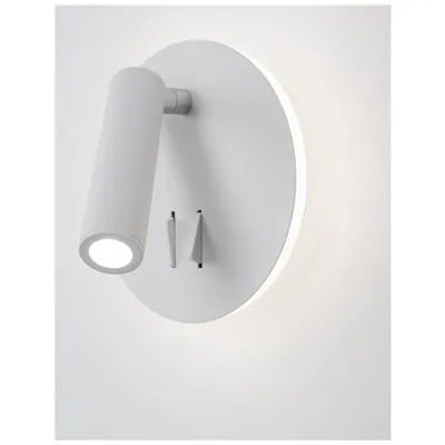 Plafoniera PENOR Nisipiu Alb Aluminiu & Acrylic Intrerupator On/Off LED Cree 9 Wat 230 Volt 780Lm 3000K IP20