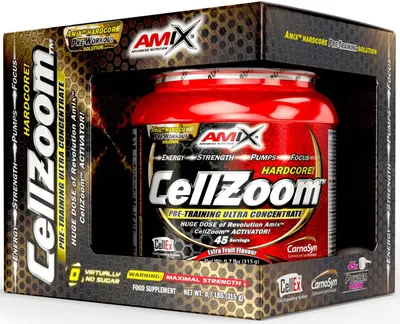 CellZoom Hardcore Activator, punch de fructe, 315 g, Amix