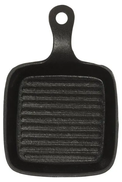 Tigaie mini grill din fontă Maku – 14 x 14 cm