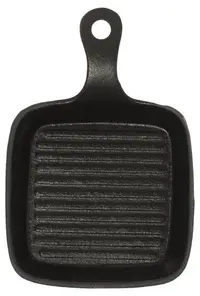 Tigaie mini grill din fontă Maku – 14 x 14 cm