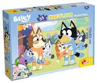 Puzzle dublu față Lisciani pentru colorat din 35 piese - Bluie