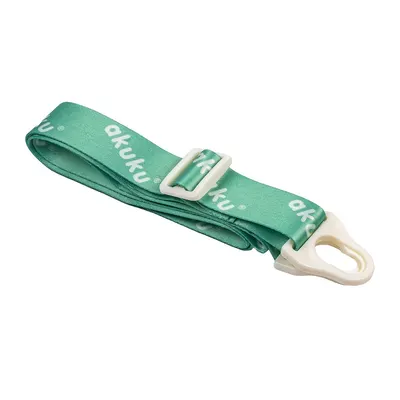 Sticla de apa pentru copii Akuku Verde cu pai,sistem dublu de utilizare,material tritan,capacitate 480ml,prevazuta cu maner si curea transport,inchidere de siguranta
