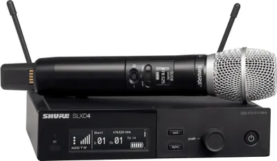 Sistem de microfon wireless Shure - SLXD24E/SM86, negru